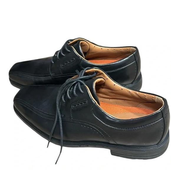 Clark’s  UNKENNETH WAY shoes men ,leather ,lambskin,NEW! ,black ,size 8 & 13 - Picture 6 of 16